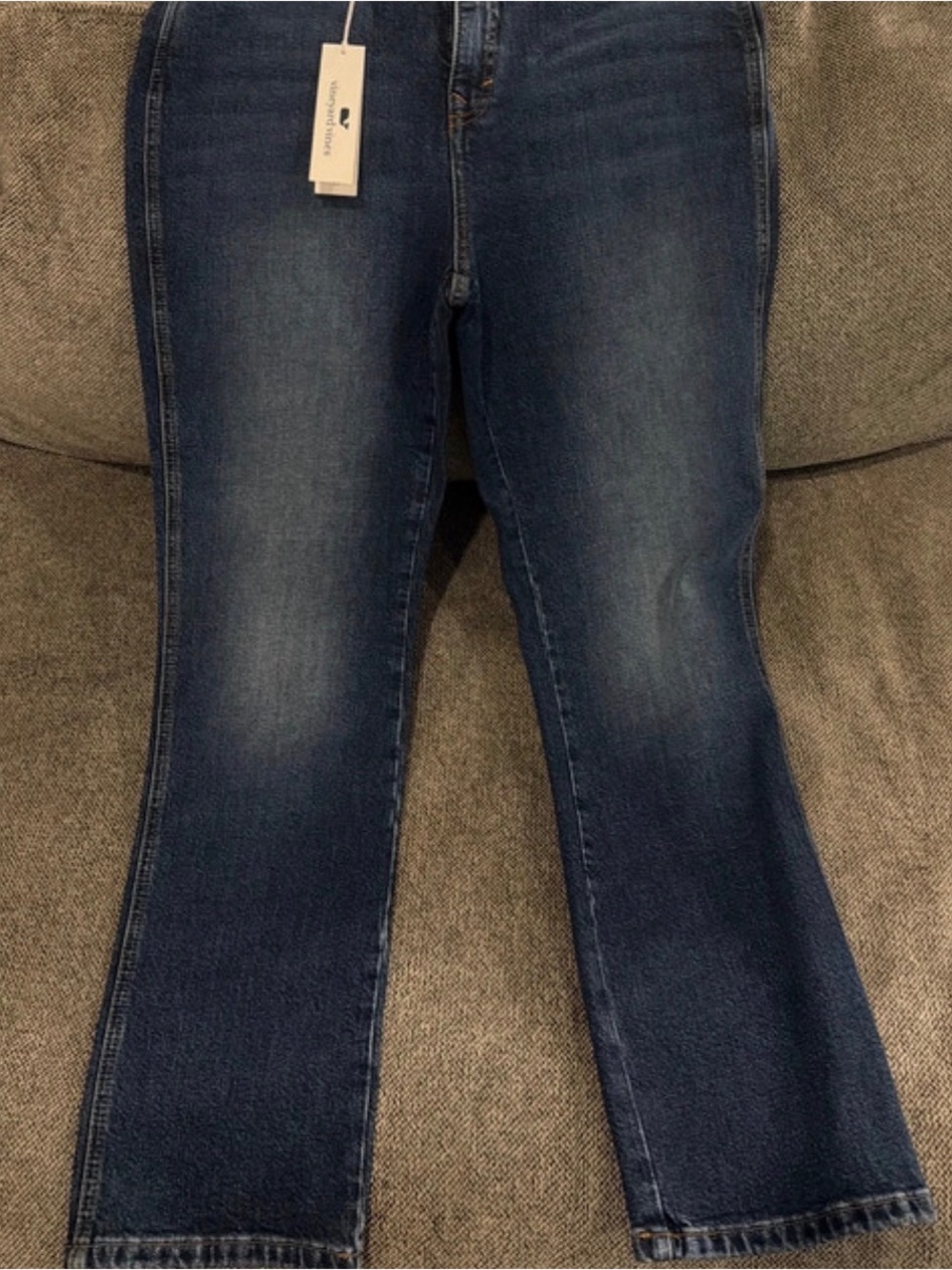Vineyard Vines Women's Dark Blue Straight Leg Jeans